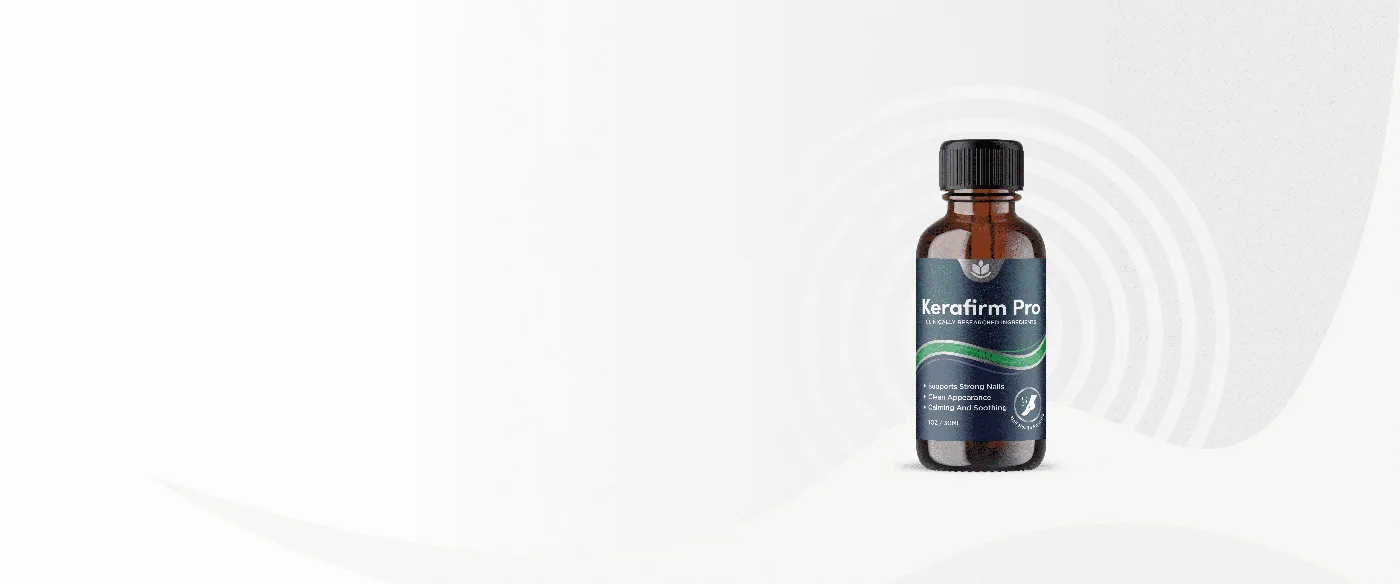 KeraFirm Pro brush-on nail solution bottle on a clean background