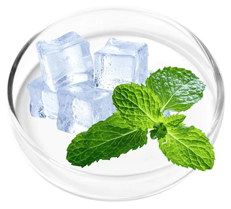 Menthol used in the KeraFirm Pro nail and skin blend