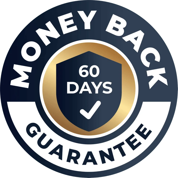 KeraFirm Pro 60-day money-back guarantee seal